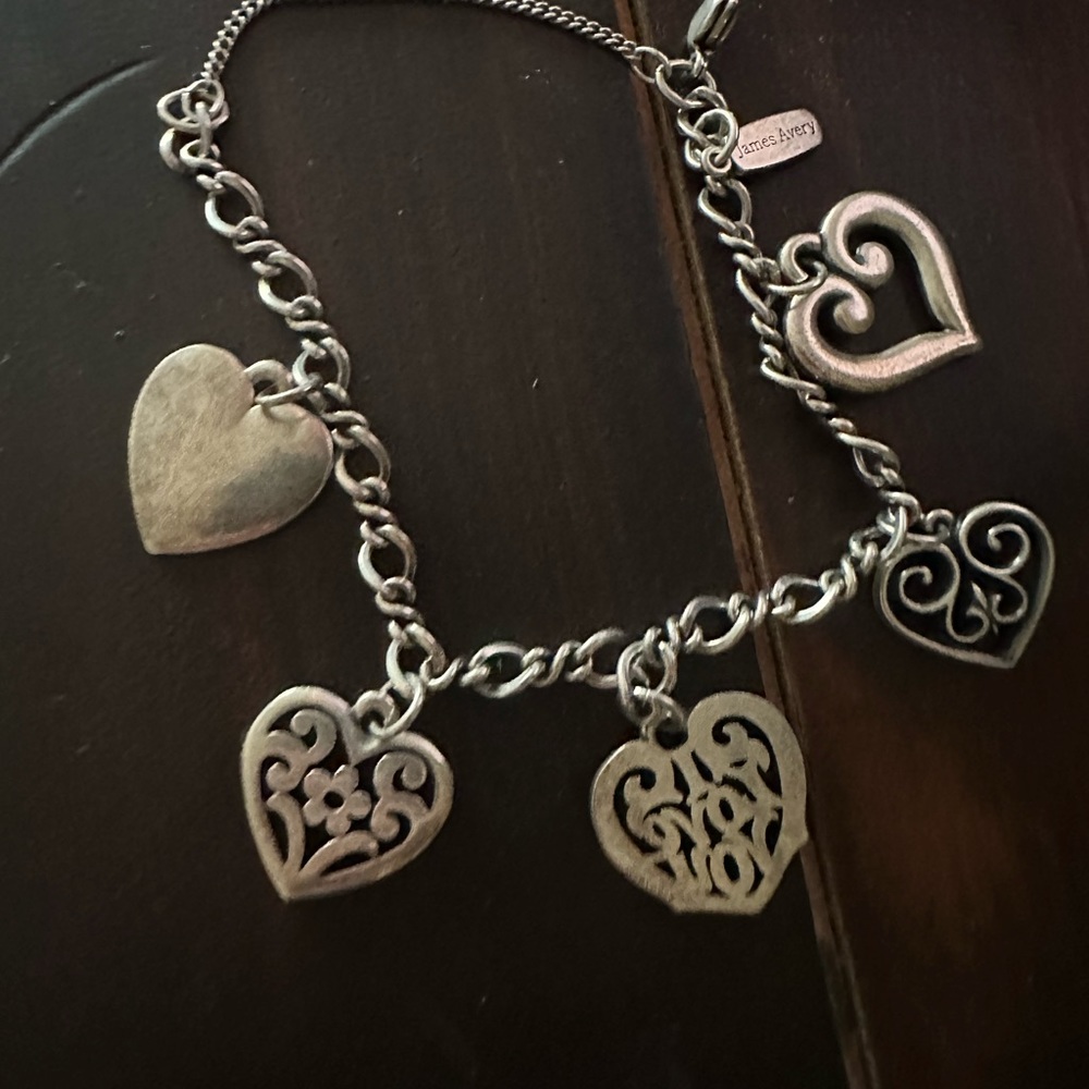 James Avery Heart Charm Bracelet
